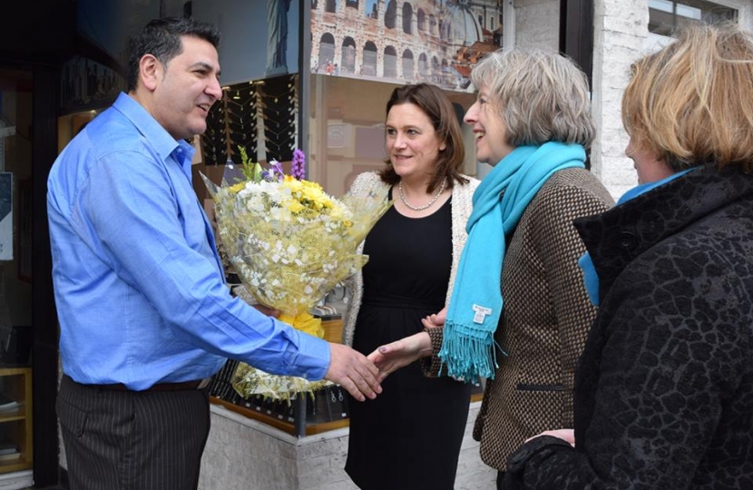 Teresa May & Rebecca Harris