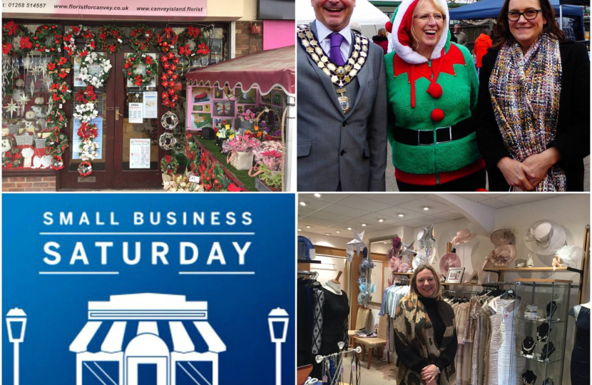 Rebecca supporting Small Business Saturday