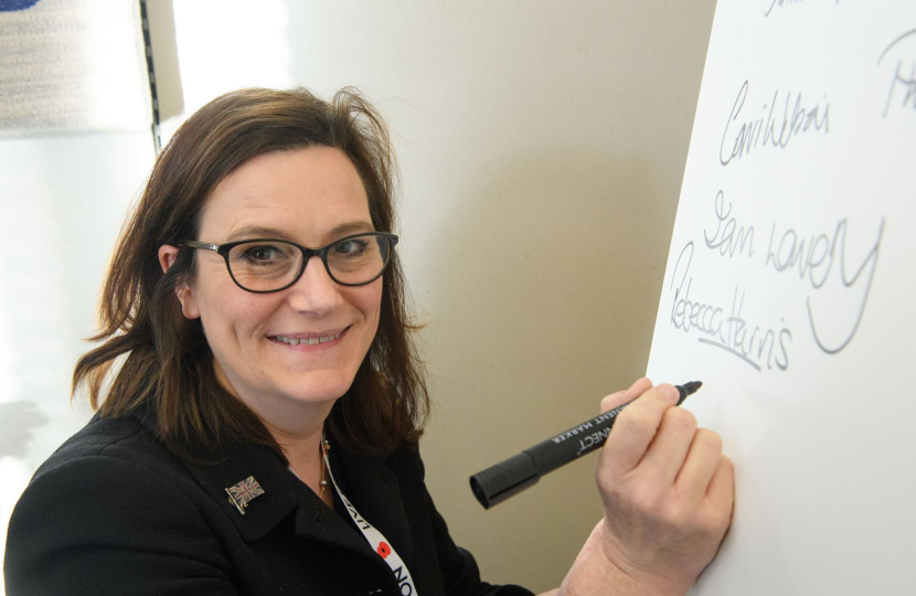 Rebecca Harris signing