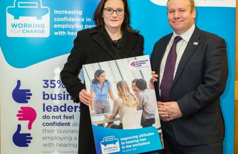 Paul Breckell with Rebecca Harris MP