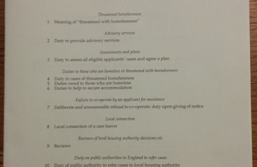 Homelessness bill
