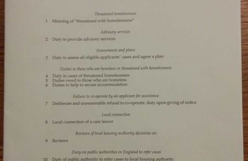 Homelessness bill