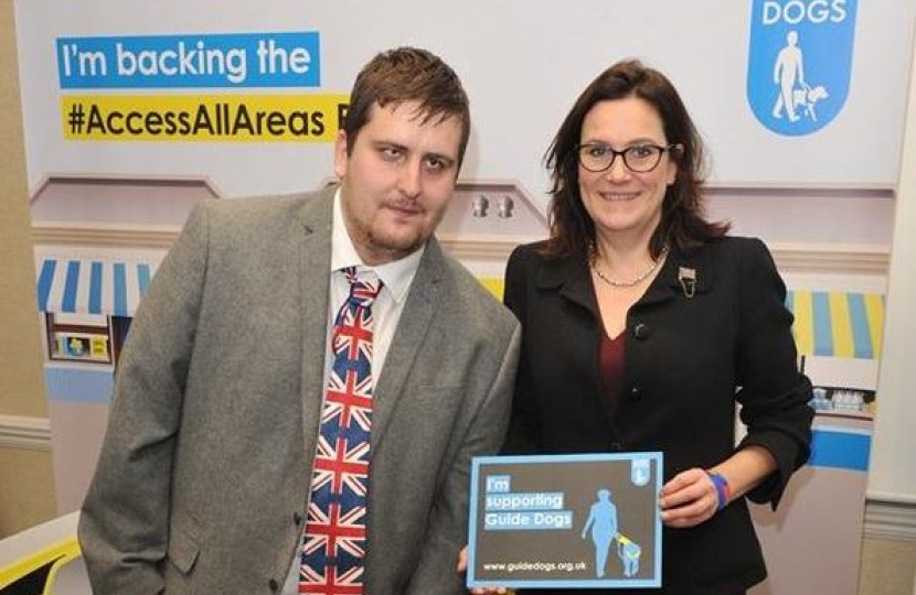 Rebecca Harris MP with Stephen