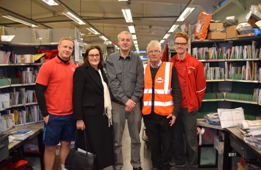 Rebecca with Royal Mail