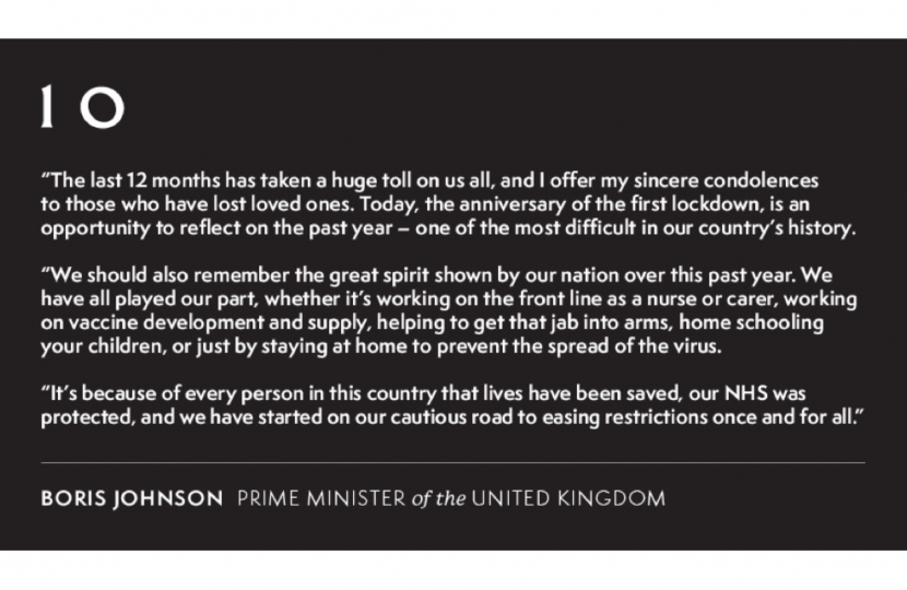 One Year Anniversary of the First National Lockdown