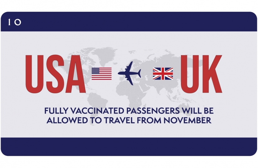 Fully vaccinated passengers allowed to travel to USA from November