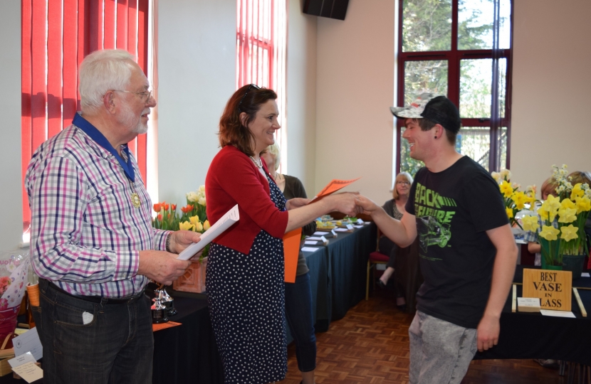 Rebecca Harris at Benfleet Horticultural Society Event