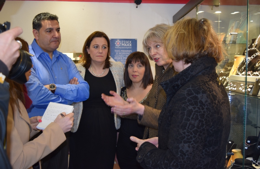 Teresa May & Rebecca Harris