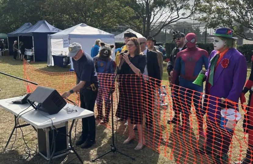 Rebecca opening the fayre