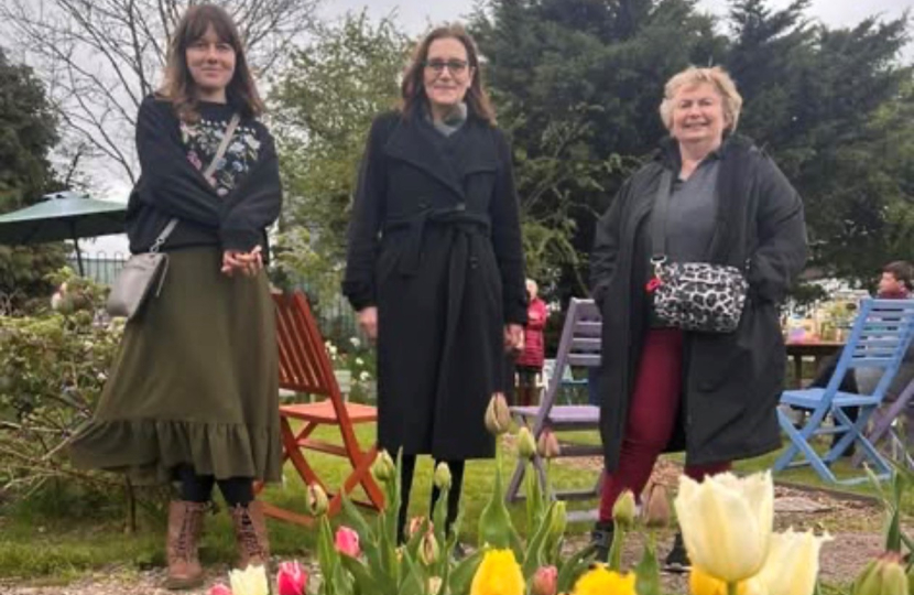 Rebecca with Community Allotment Organisers