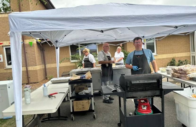 The catering stand