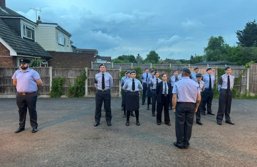 1341 Squadron on parade