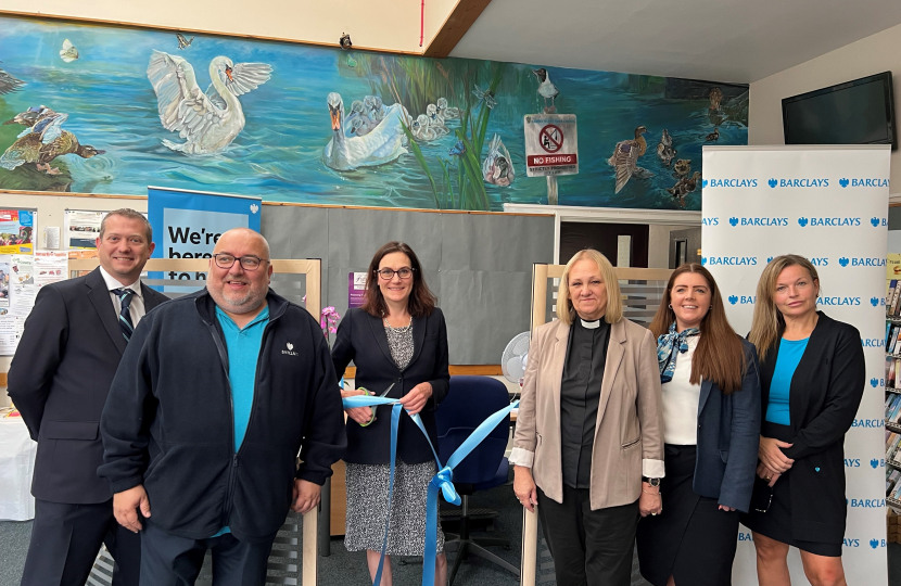 Rebecca visits new Barclay's location