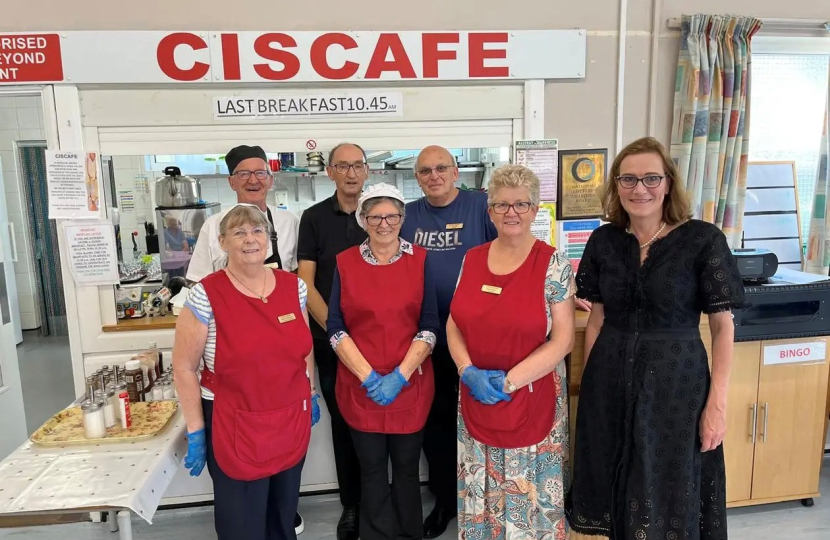 Rebecca with the CISCA House team