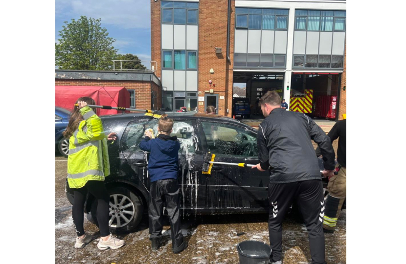 Canvey Fire Station car wash