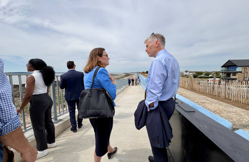Rebecca chatting to Environment Agency representatives