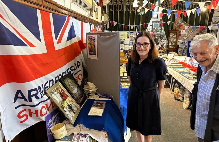Rebecca at the Canvey heritage centre