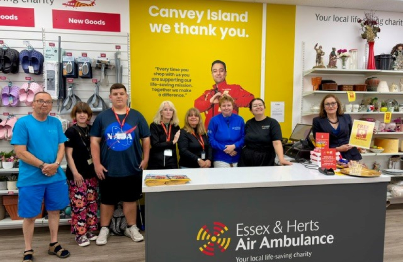 The charity shop team