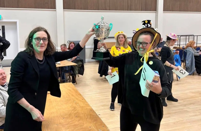 Awarding the Winner's Trophy