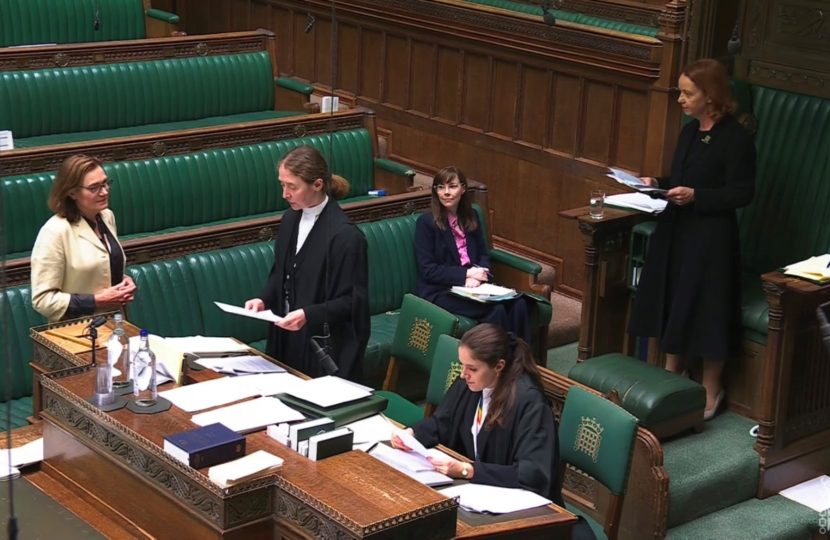 Rebecca introducing the Bill