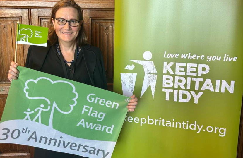 Rebecca at the Green Flag celebration