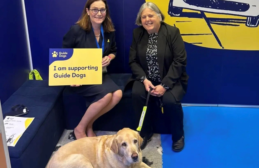 Rebecca with Guide Dogs UK