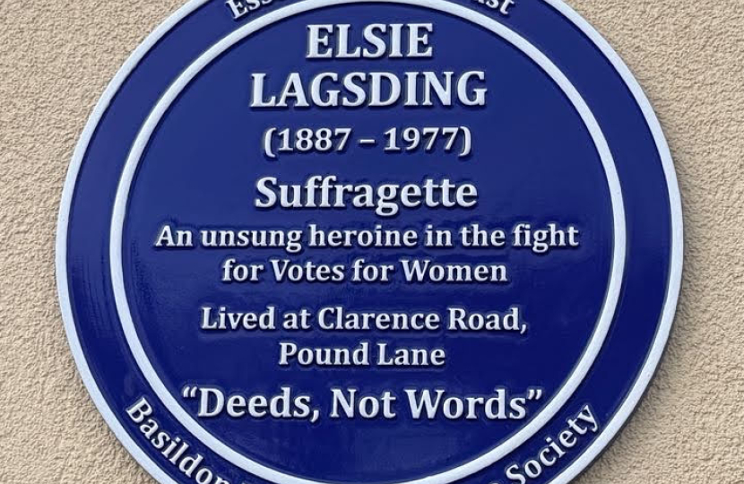 Elsie Lagsding's plaque