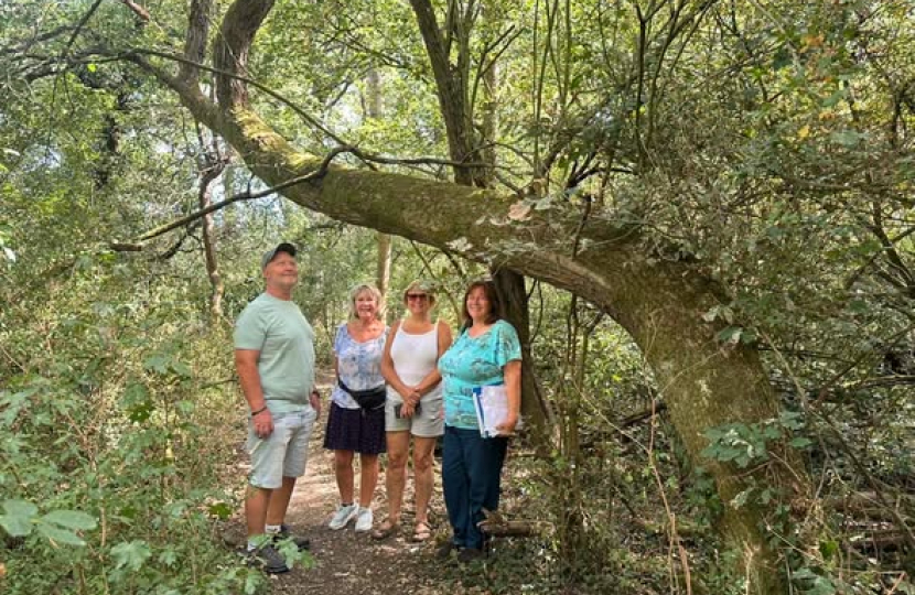 Residents exploring Page Woods