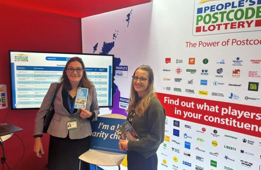 Rebecca meets with the People's Postcode Lottery