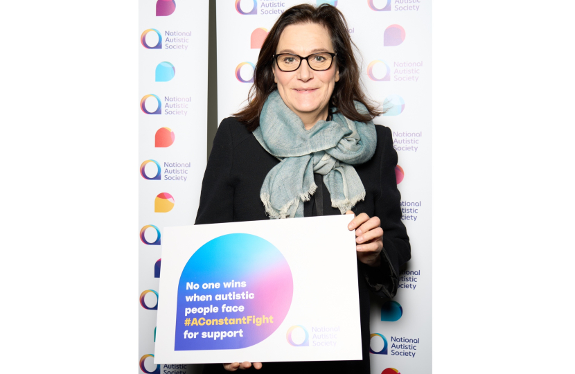 Dame Rebecca Harris MP Shows Support for Autistic People at National Autistic Society Event