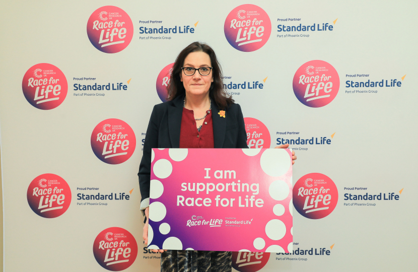 Rebecca speaks to Cancer Research UK about the importance of the ‘Race for Life’ series