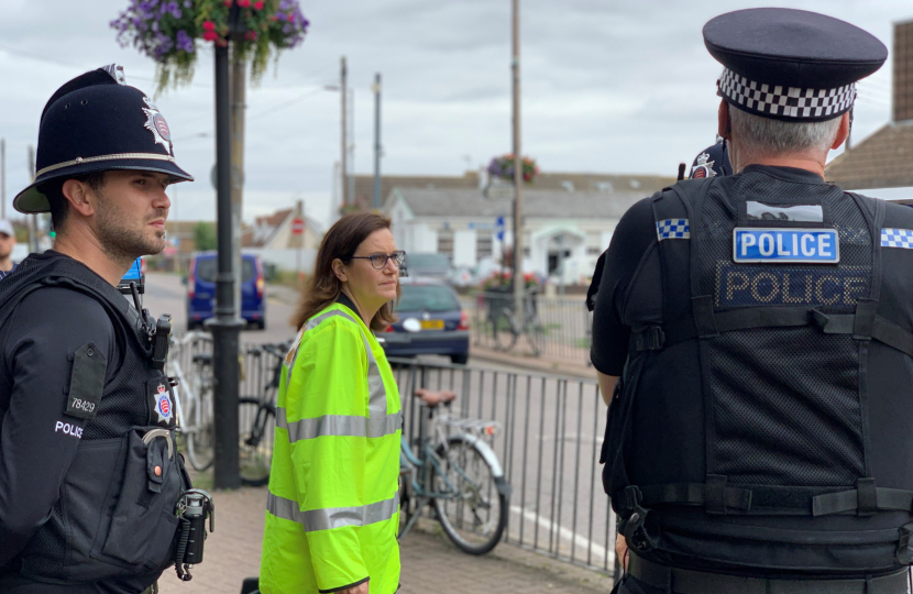 Rebecca with Essex Police