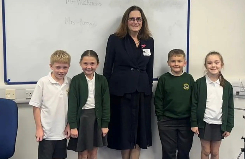 Rebecca with the School Councillors