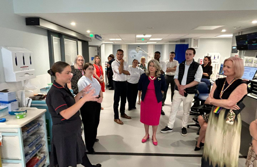 Touring the new facilities