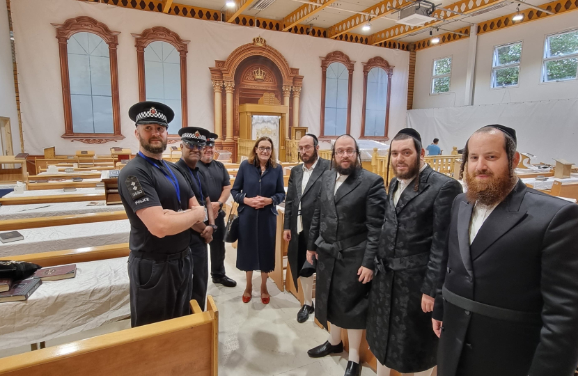 Rebecca visiting the Synagogue