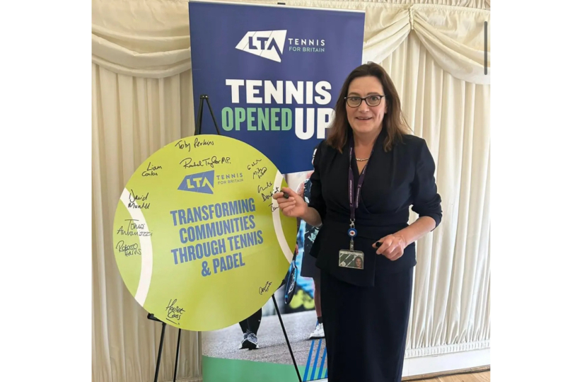 Rebecca at the LTA event