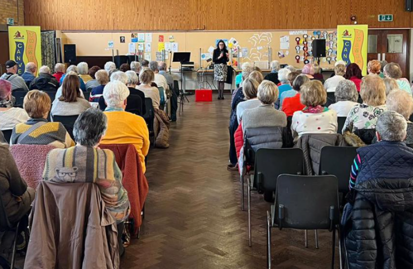 Rebecca Harris MP speaks at Canvey Thameside U3A