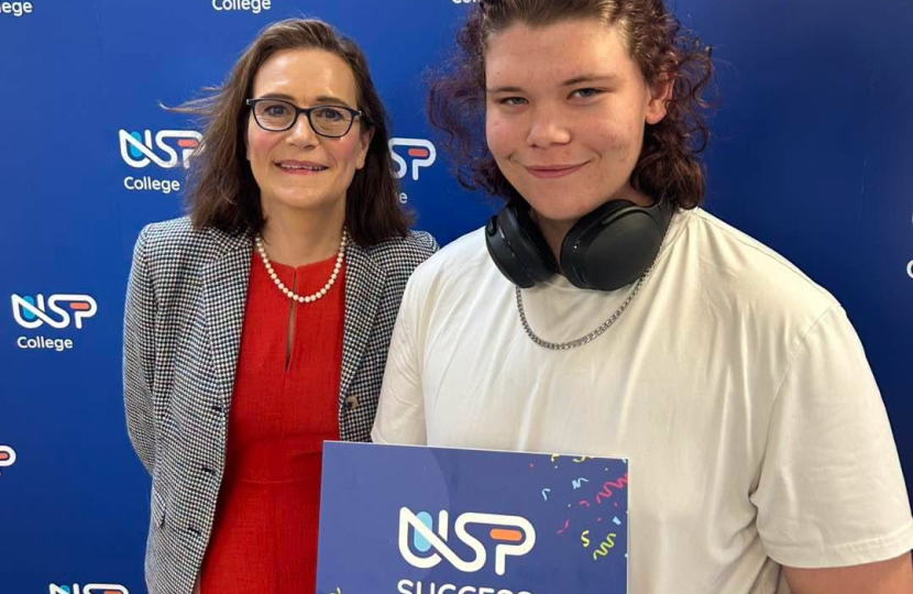 Rebecca and USP student
