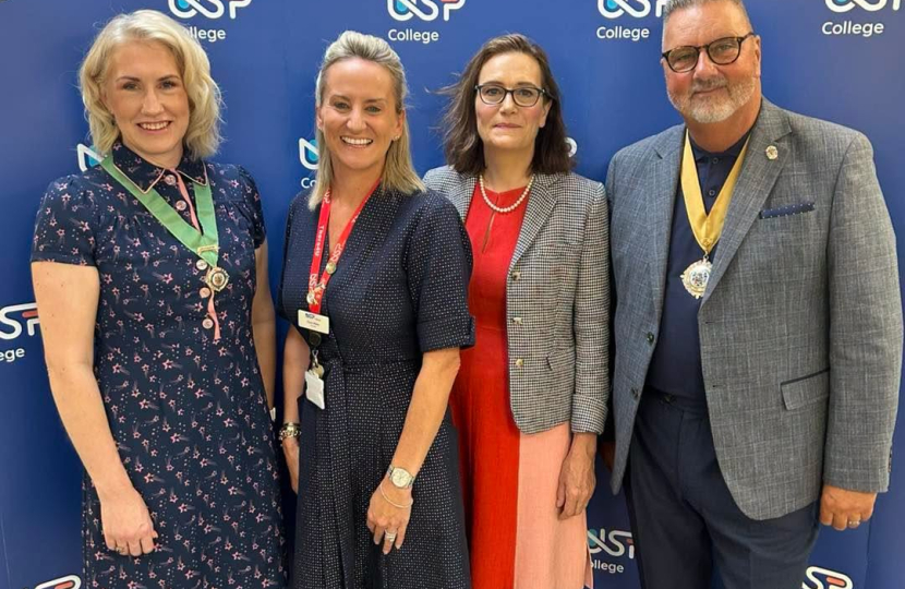 Cllr Lynsey McCarthy-Calvert, Clare White, Rebecca, Cllr Michael Dearson