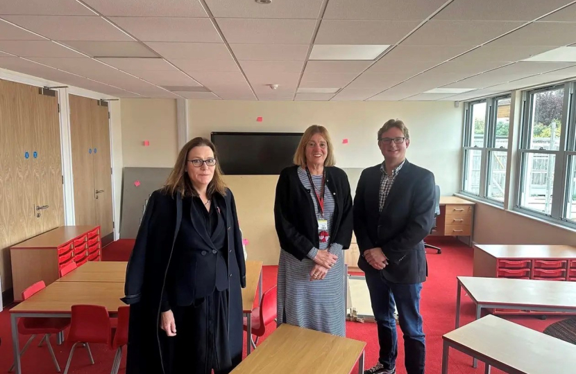 Rebecca, Emma Lane and Cllr Sheldon