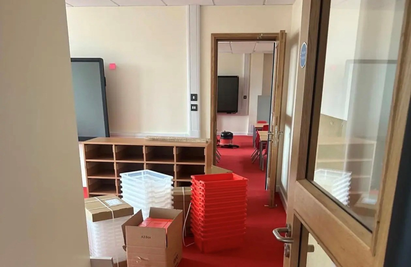 The new classrooms