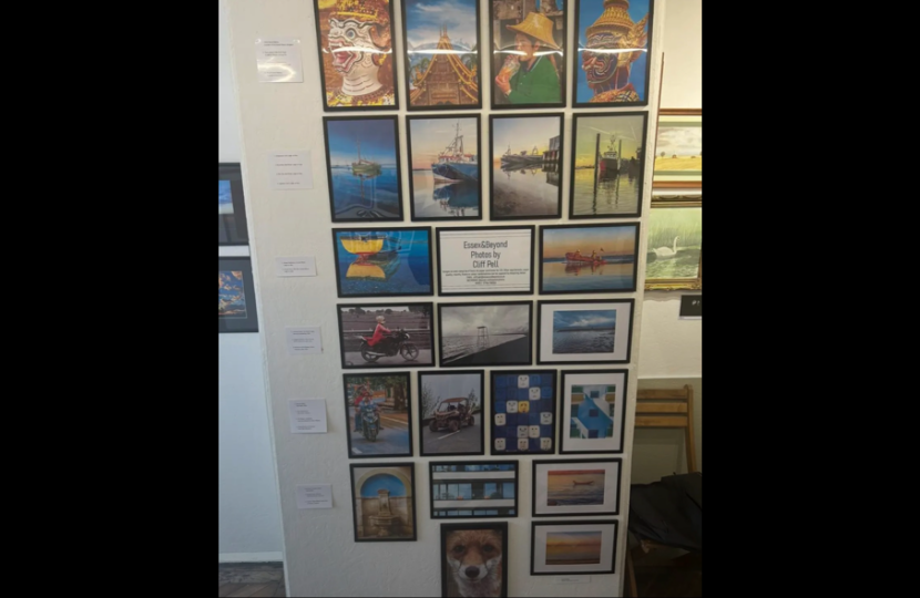 Photographs on display