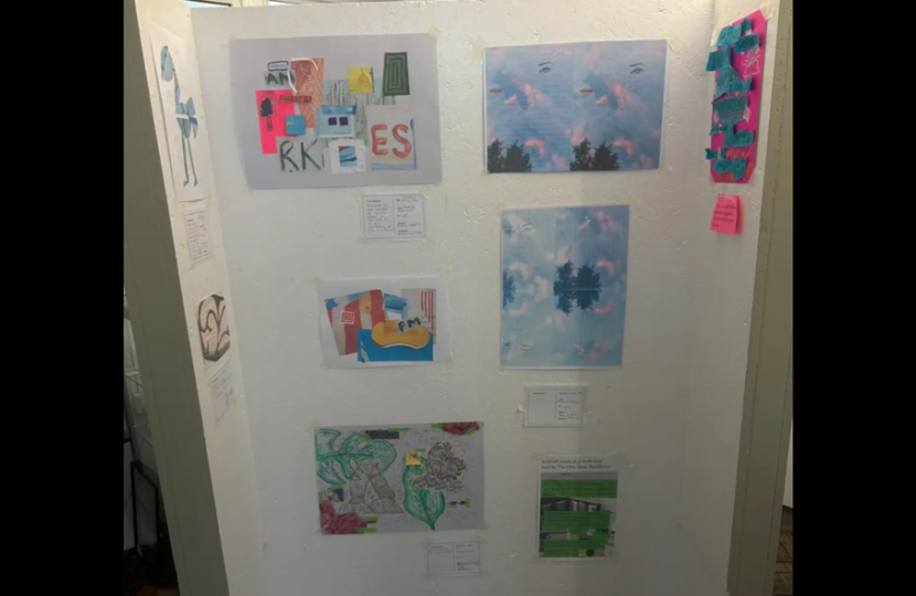 Artwork on display