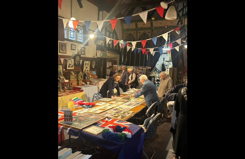 Rebecca studying some military history