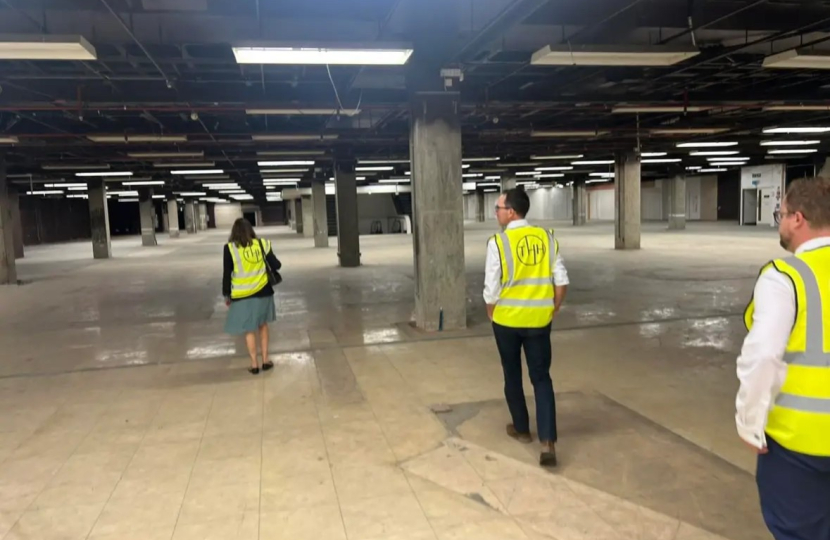 Rebecca exploring the site