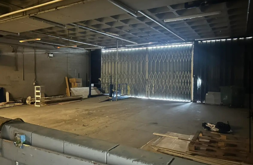 The old loading bay