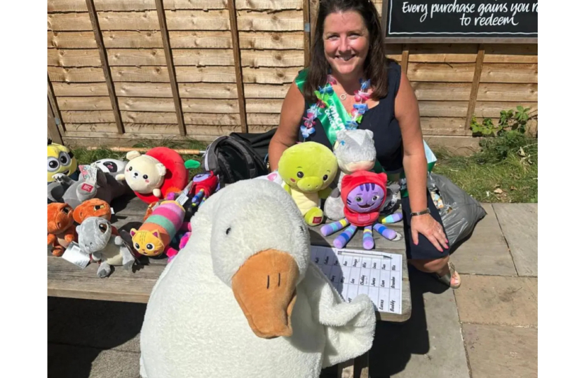 Soft toy stand