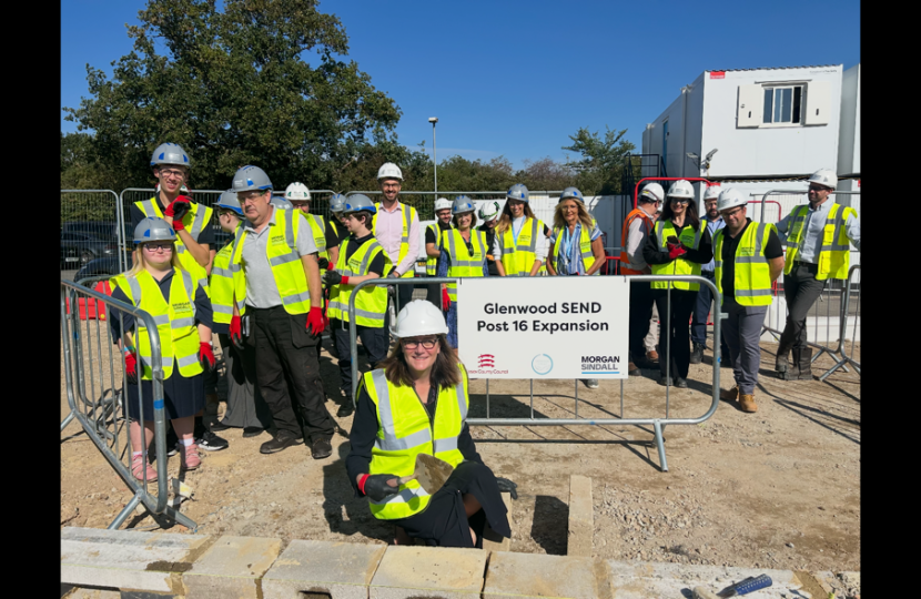 Rebecca lending a helping hand