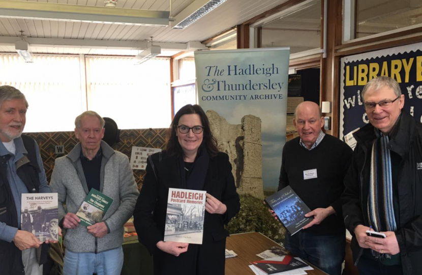 Rebecca Harris MP attends Hadleigh and Thundersley Community Archive event