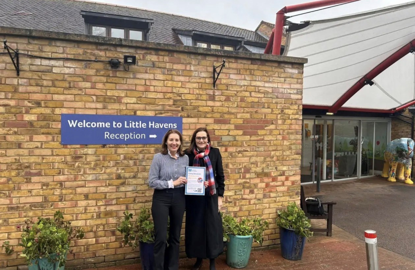 Rebecca visiting Little Havens